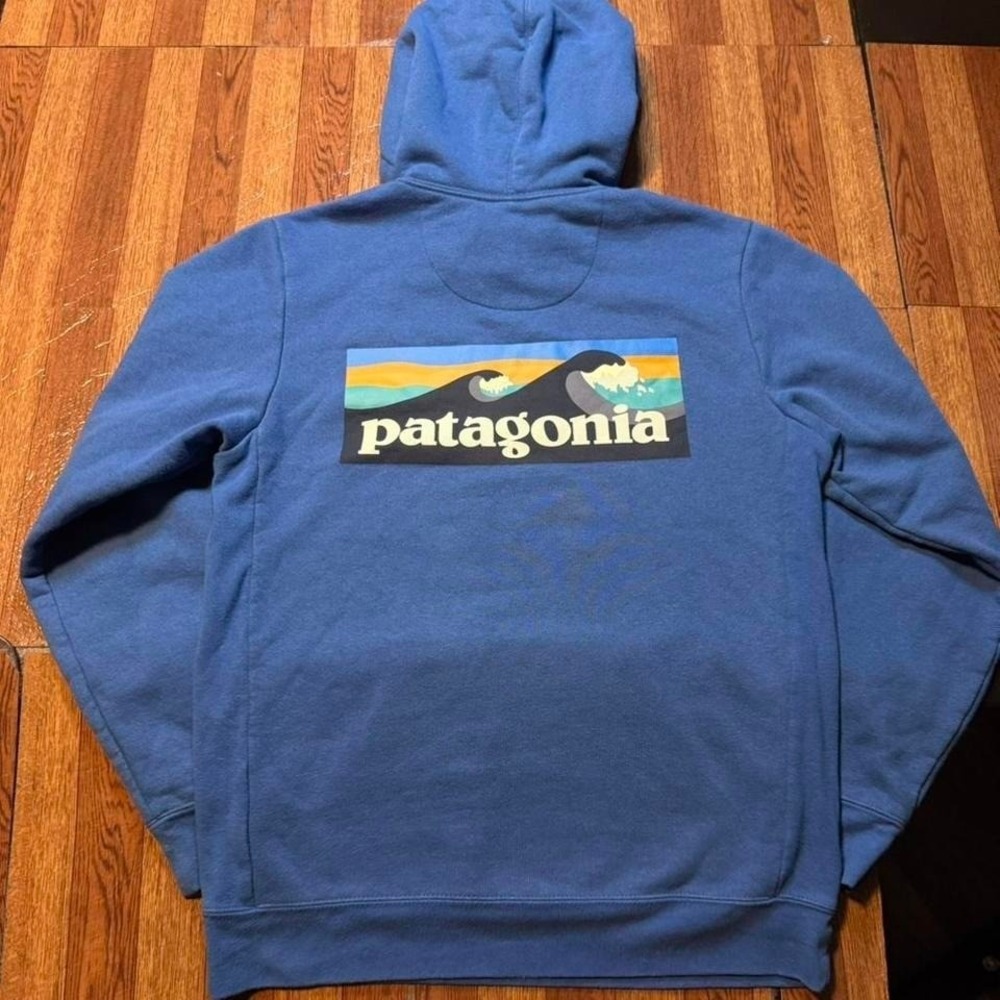 Patagonia Blue Boardshort Uprisal Hoodie P-6 Hoodie Small (Women's‎ M)